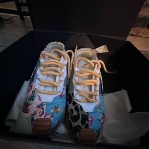 Dolce & Gabbana Women's Multicolor 'Patchwork' Sneakers-Size: 6.5